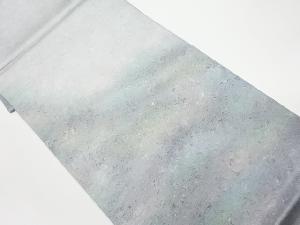 リサイクル　矢崎均作　墨流し抽象模様袋帯